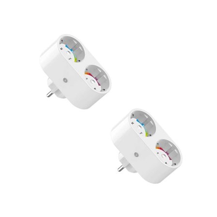 Wifi Smart Plug med 2 uttag 2-pack