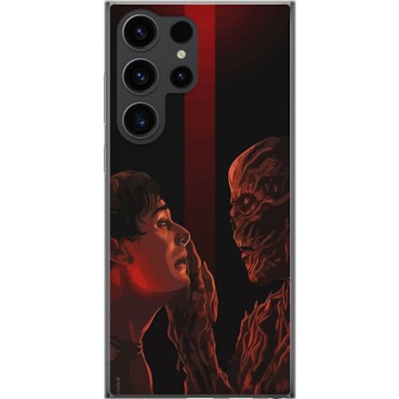 Kompatibelt Mobilskal till Samsung Samsung Galaxy S24 Ultra Mörk fantasyillustration som visar mötet mellan människa och monster med stark dramatik