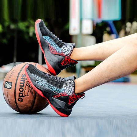 Boys Mid Basketball Shoes Sneakers Med Snörning
