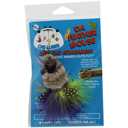 Go Cat - Da Bird Feather Mouse Tafs Cat Toy Mix 1%. - Katt - Katteleker & viftepinner - Viftepinner & viftestenger - ZOO.no