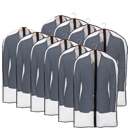 Tøjbetræk 10 stk 60x100cm (Sort) Anti Støv Vandtæt Møl