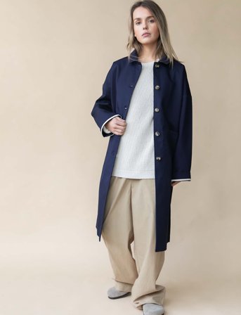 STUDIO FEDER Felix Coat - Navy - M