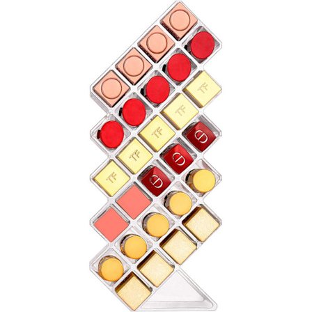 Leppestiftorganisator og oppbevaring, Akryl Leppestiftholder Lipgloss Tårn Transparent Kosmetisk Display, 28 spor Sminkeorganisator for Vanity 