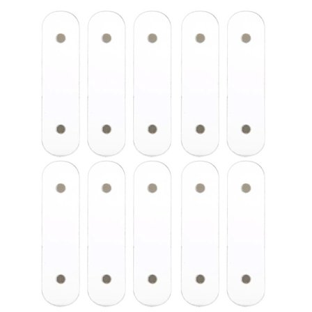 10 st Transparenta Akryl Nagelkonst Display Strips DIY Manikyr Salong Tillbehör