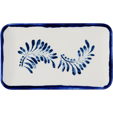 Tallerken Middelhav Hvit/Blå