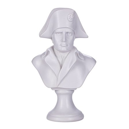 Marmor byst statue skulptur Fransk keiser Napoleon Bonaparte 24 cm