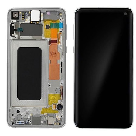 LCD-näyttö - Samsung - Galaxy S10e - Valkoinen Prismi - Näytön vaihto - 5,5 tuumaa