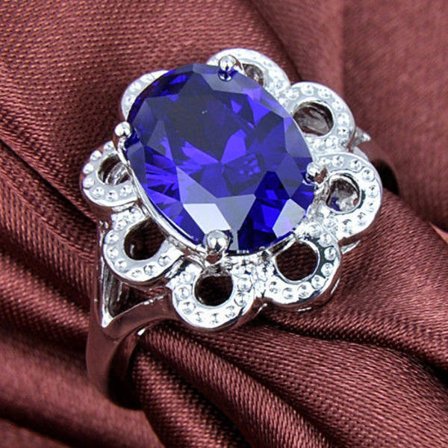 Silver RING AMETIST ÄDELSTEN