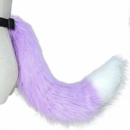 Fuzzy Faux Fur Rævehale til Kostumefester og Cosplay-arrangementer Dyreudklædningstilbehør til Fancy Dress-temaer