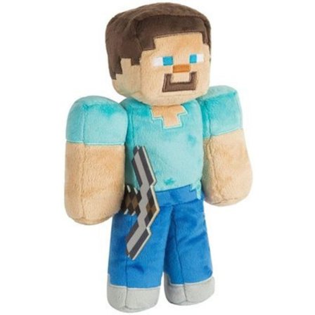 Minecraft Plyschleksak Pixel Docka Barn Docka Barnpresent - Steve 30cm