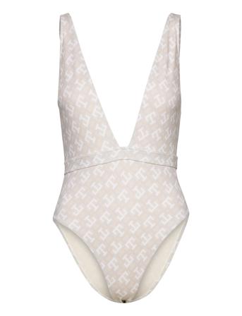 Plunge Piece Print White Tommy Hilfiger