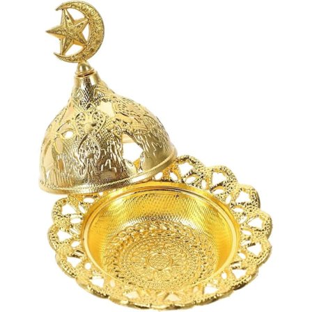 Aroma Rökelsebrännare Dekoration Guld Kontorsdekoration Ljusstake Dekoration Matbord Mittstycken Rökelse Rökelsebrännare Manogi Voodoo Bordbricka D