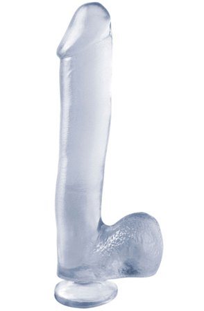 Dong With Suction Cup Transparent 25 cm Dildo - Blushme.se