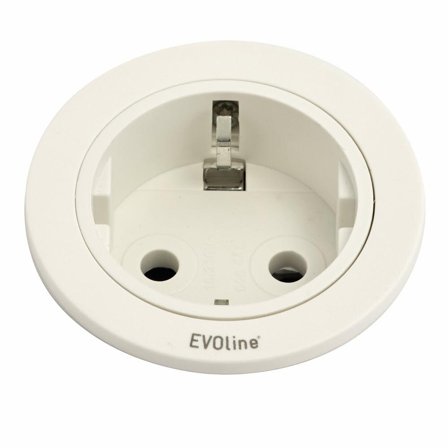 EVOline One 1xStikk 230V hvit