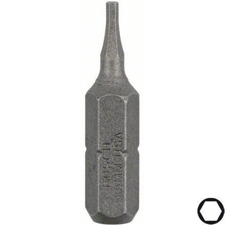 Bosch HEX Bits HEX1,5 3-pakn. 25 mm, Maskintilbehør & forbruk