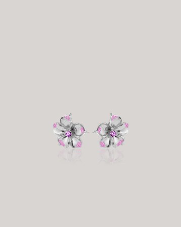 IOAKU LA FLEUR CRYSTAL STUDS Sølvfarget Smykker Jente - Kids Brand Store