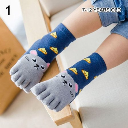 Långa rörstrumpor Femfingerstrumpor 7-12 ÅR 1 1