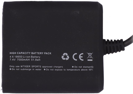 M Tiger Sports Battery Pack otsalampun akku, 7,4V