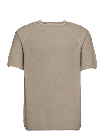 Onsdextor Life 12 Ss Washed Raglan Knit Grey ONLY & SONS