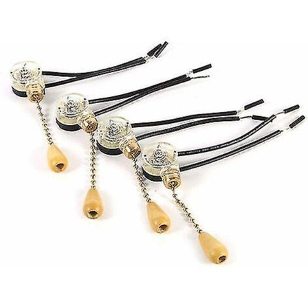 Kraftig lysbryter med snor, universell snorbryter, bord 4 stk