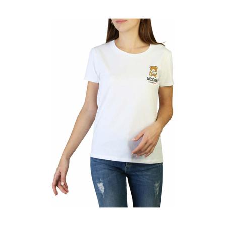 Moschino, T-Shirts Wit, Dames, Maat:S