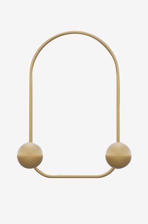Hanah Home - Vægkrog i metal - Casey - Guld - Småopbevaring - Fra Homeroom