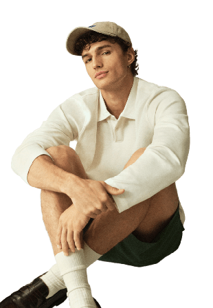 NORVIE Långärmad pikétröja WALKER T-shirts Vit M