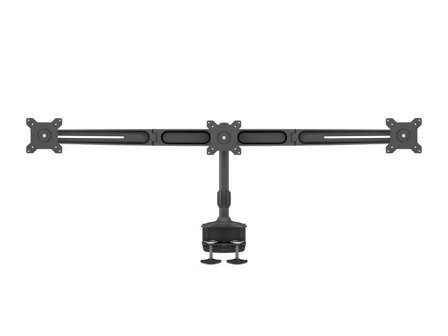Multibrackets M VESA Desktopmount Triple Desk Clamp 15"-24" - monteringssett - for 3 LCD-skjermer - svart