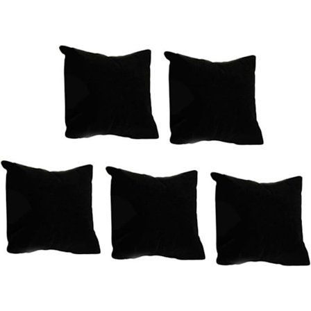 (Svart) Smykkevisningsputer - Ikke spesifisert - 6 stk - Svart fløyel - 8x6,5x4 cm - Chic
