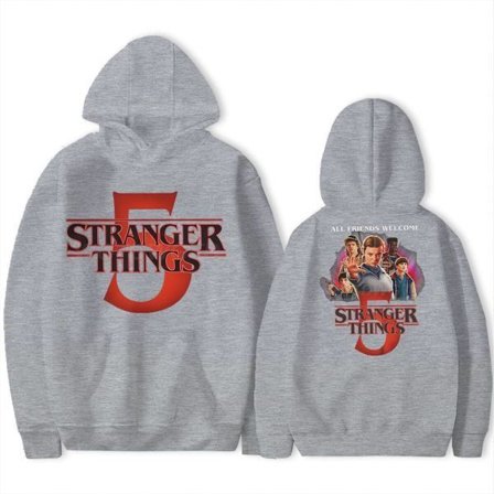 Stranger Things 5 Huppari – Unisex – Lämmin fleecevuorattu collegepaita – Syksy/Talvi Pinkki 3 3XL Pinkki 3 3XL