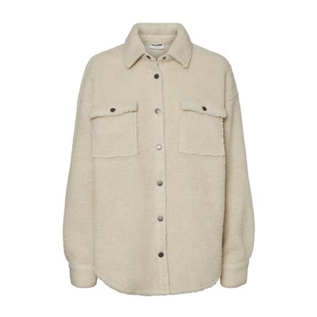 Noisy May, Sakiran Long Shacket Beige, Dames, Maat:S