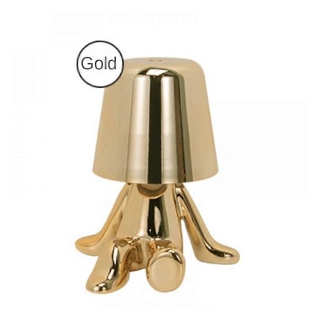 Bærbar LED Bordlampe med Berøringsføler, 3 Lysstyrkeindstillinger, Genopladeligt Batteri Op til 12 Timers Brug, Natlampe til Børneværelse, 