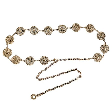 Mote-Kjede for Kvinner i Sølv og Gull, Kroppskjede, Midjekjede for Kjole og Jeans