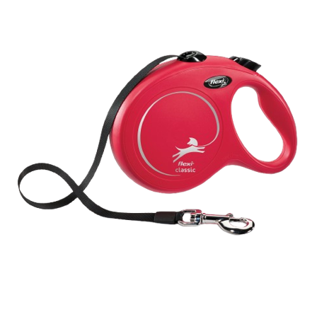 Flexi - Bånd New Classic Band Red Large, 8 m, maks. 50 kg - Hund - Halsbånd - ZOO.no