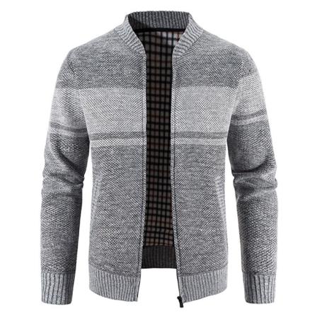 Män Med Fickor Coat Full Zip Jacka