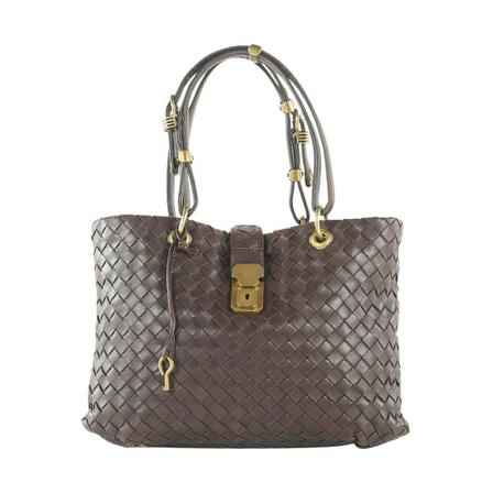 Bottega Veneta Vintage, Pre-owned Leather Capri Small Tote Bag Bruin, Dames, Maat:ONE Size,leer