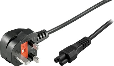 Deltaco DEL-109F-UK - strømkabel - BS 1363 til IEC 60320 C5 - 3 m