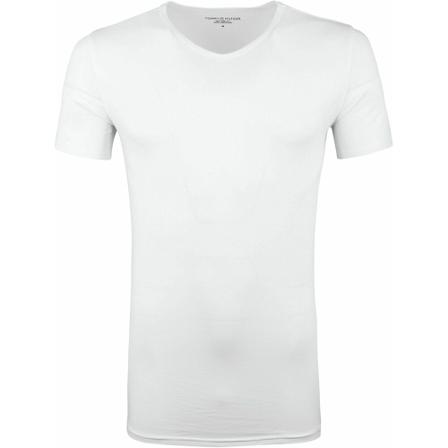 Tommy Hilfiger, T-shirts - 3 Pack Wit, Heren, Maat:M,Katoen