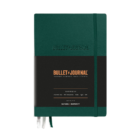 Leuchtturm1917 Bullet Journal anteckningsbok inbunden prickad A5 Kontor & papper Grön