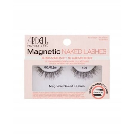 Falska fransar - Ardell - 420 - Magnetisk - Svart - Applicering utan lim