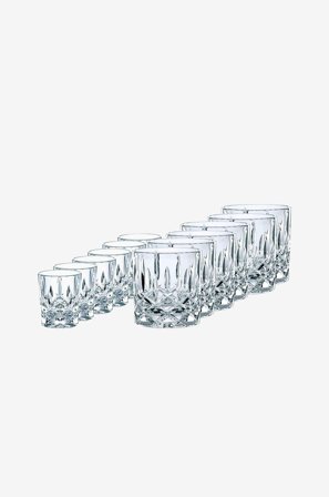 Nachtmann - Partysett Noblesse i 12 deler - Transparent - Drinkglass & shotglass - Fra Homeroom