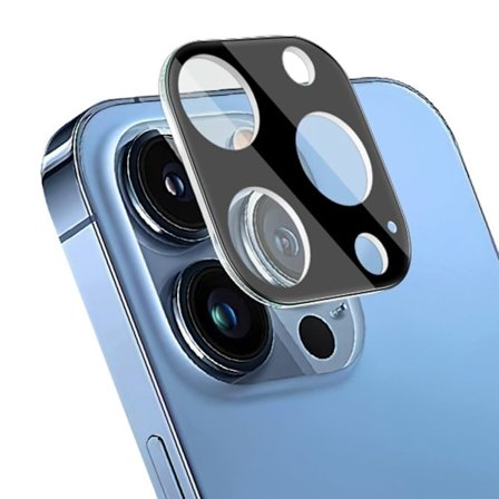 IMAK iPhone 13 Pro Max HD linsskydd i härdat glas + linslock i akryl