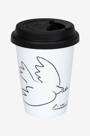 Könitz - Matkamuki Picasso La Colombe de la Paix -mukki - Valkoinen - Kupit & mukit - - Homeroom