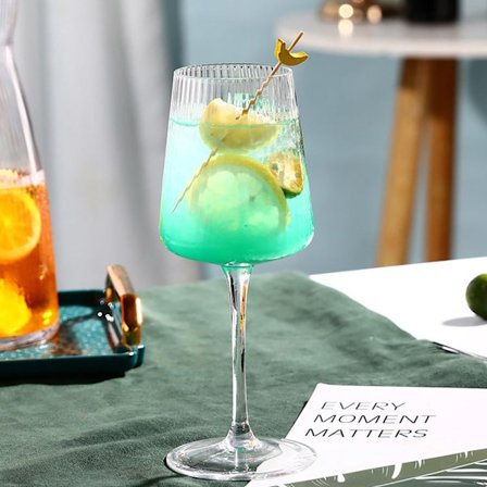 Vinglas 40cl - med elegant räfflad design