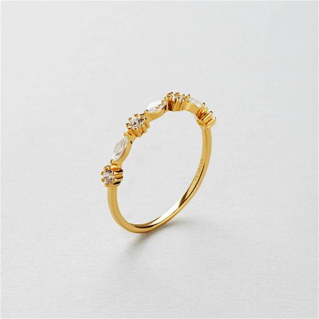 June Ring - 18K gullbelagt sterlingsølv