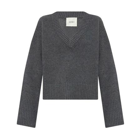 Lisa Yang, V-neck Knitwear Grijs, Dames, Maat:M