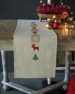 Stickpackung Läufer Weihnachtszeit - Vervaco