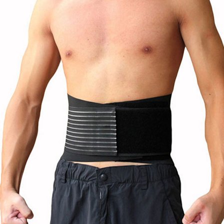 S/M Neopren Svedbælte Justerbar Lændestøtte Neopren Rygstøtte til Fitness Bodybuilding Yoga Fitness Vægttab Slankebælte