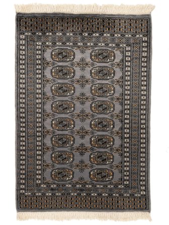 Pakistan Buchara 2Ply Teppich 80X115 Schwarz/Braun Wolle, Pakistan