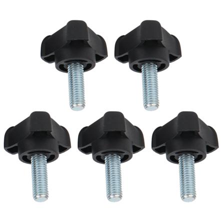 5 stk Justerbar knottbolt Plasttriangelbuehåndtakskrue Håndvridd låsehåndtak M8 23mm